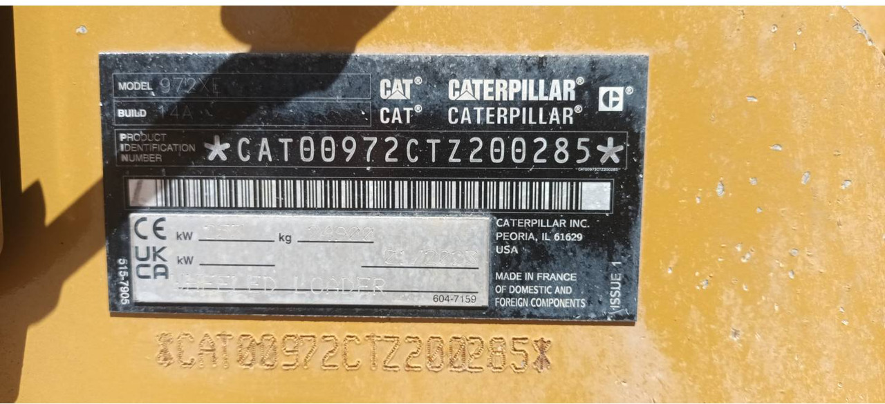 Radlader CAT 972 XE: das Bild 6