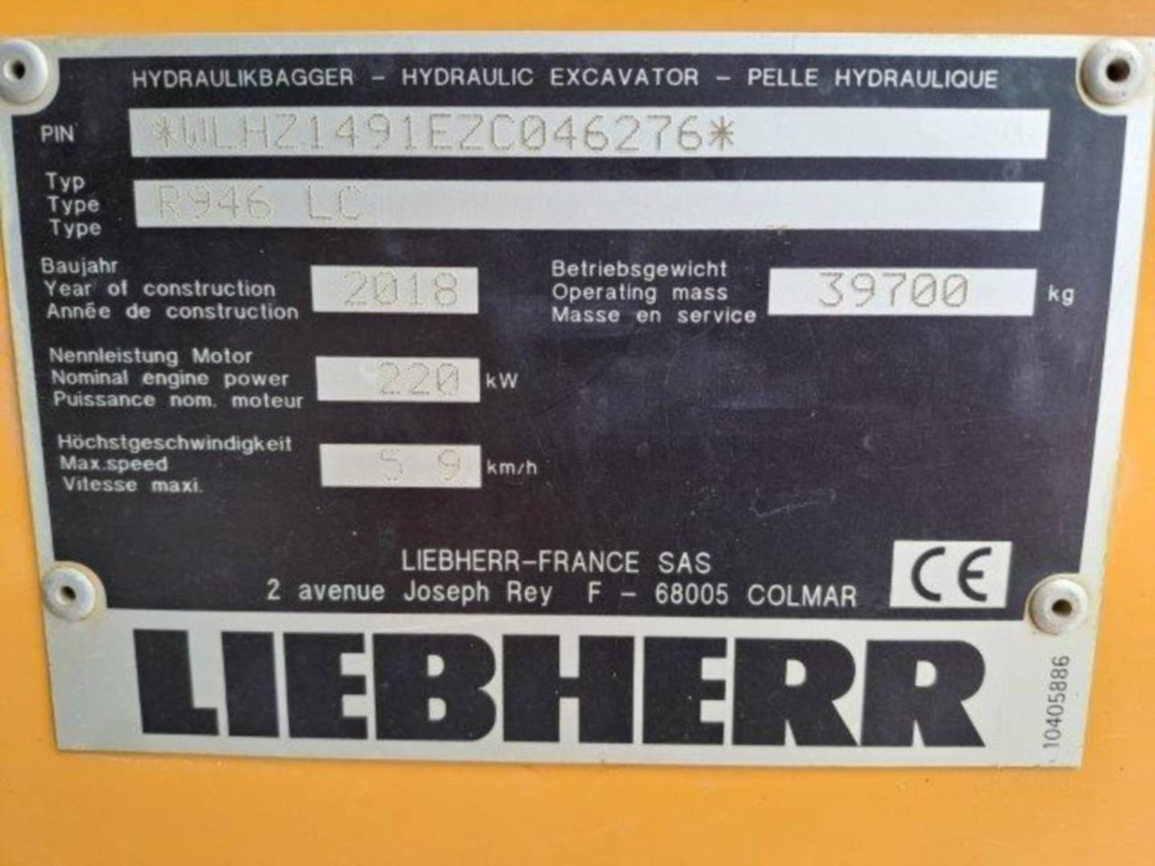 Kettenbagger LIEBHERR R946: das Bild 6