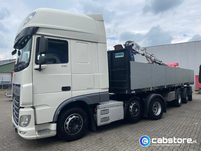 Pritschenauflieger/ Plattformauflieger Pacton T3-003 3-assige stenen oplegger 2-assen gestuurd + Kennis  Type 14.000 loopkraan - Rotator - stenenklem: das Bild 6
