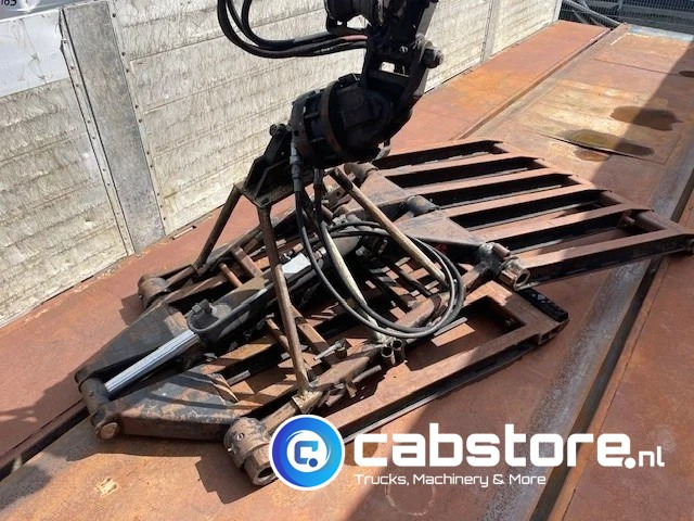 Pritschenauflieger/ Plattformauflieger Pacton T3-003 3-assige stenen oplegger 2-assen gestuurd + Kennis  Type 14.000 loopkraan - Rotator - stenenklem: das Bild 16