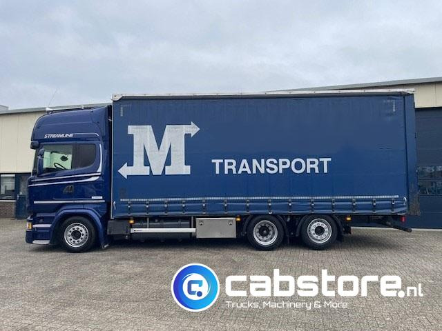 Plane LKW Scania R450  LB6X2MLB Euro 6 - Bouwjaar 2016 - Topline - Doorlaad-volume combi+ Wecon Middenas aanhangwagen - Good condition: das Bild 7