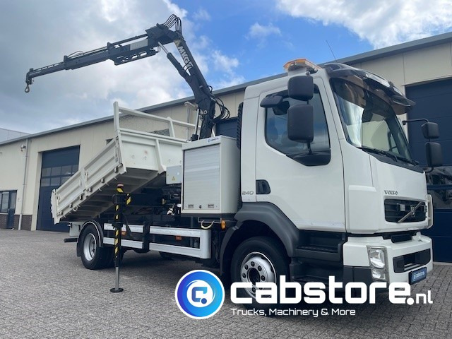 Volvo FL 240 4x2 Euro 5 - Kipper - MKG HLK 45 a2 Autolaadkraan - Bouwjaar 2012 - APK 18-10-2025 - ORIGINAL Km 35.640 !!!! - Good condition !! - Kipper, Autokran: das Bild 1 Volvo FL 240 4x2 Euro 5 - Kipper - MKG HLK 45 a2 Autolaadkraan - Bouwjaar 2012 - APK 18-10-2025 - ORIGINAL Km 35.640 !!!! - Good condition !! - Kipper, Autokran: das Bild 1