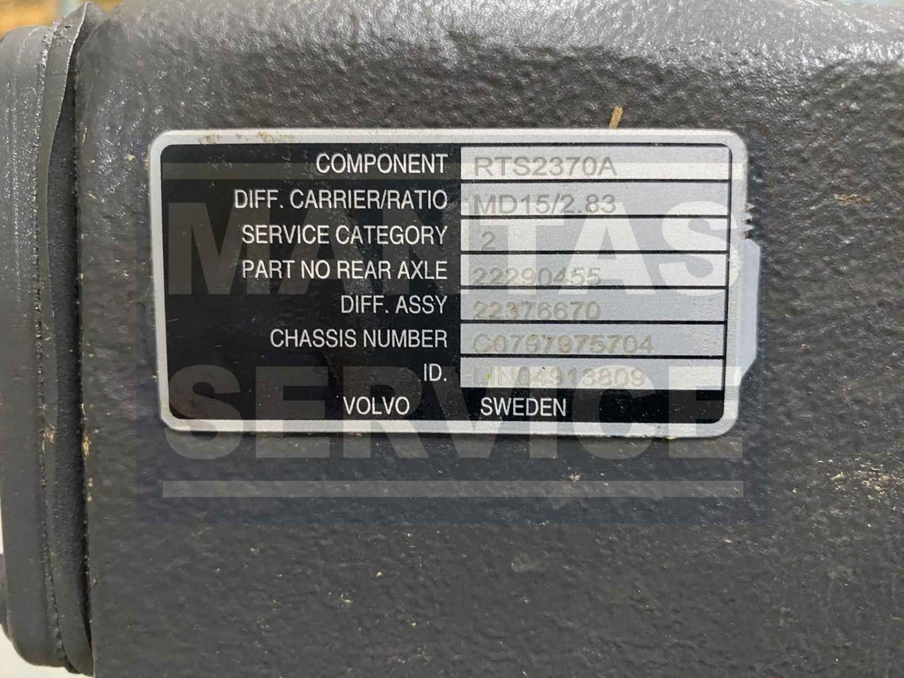 VOLVO DIFFERENTIAL CARRIER 22376670 - Transmission für LKW: das Bild 3 VOLVO DIFFERENTIAL CARRIER 22376670 - Transmission für LKW: das Bild 3