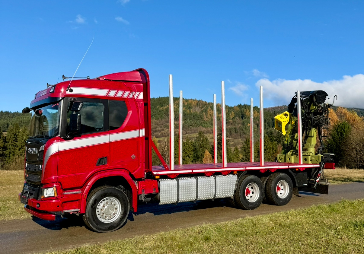 SCANIA R520 XT - Holztransporter, Autokran: das Bild 2 SCANIA R520 XT - Holztransporter, Autokran: das Bild 2