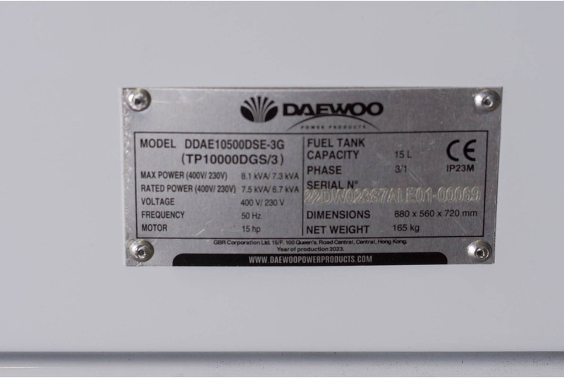 NEU: Stromgenerator Daewoo DDAE10500DSE-3G: das Bild 7