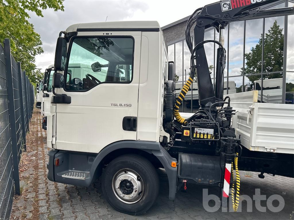 MAN TGL 8.150, Dreiseitenkipper mit Hiab Kran 060.3 (2016) - Kipper, Autokran: das Bild 2 MAN TGL 8.150, Dreiseitenkipper mit Hiab Kran 060.3 (2016) - Kipper, Autokran: das Bild 2