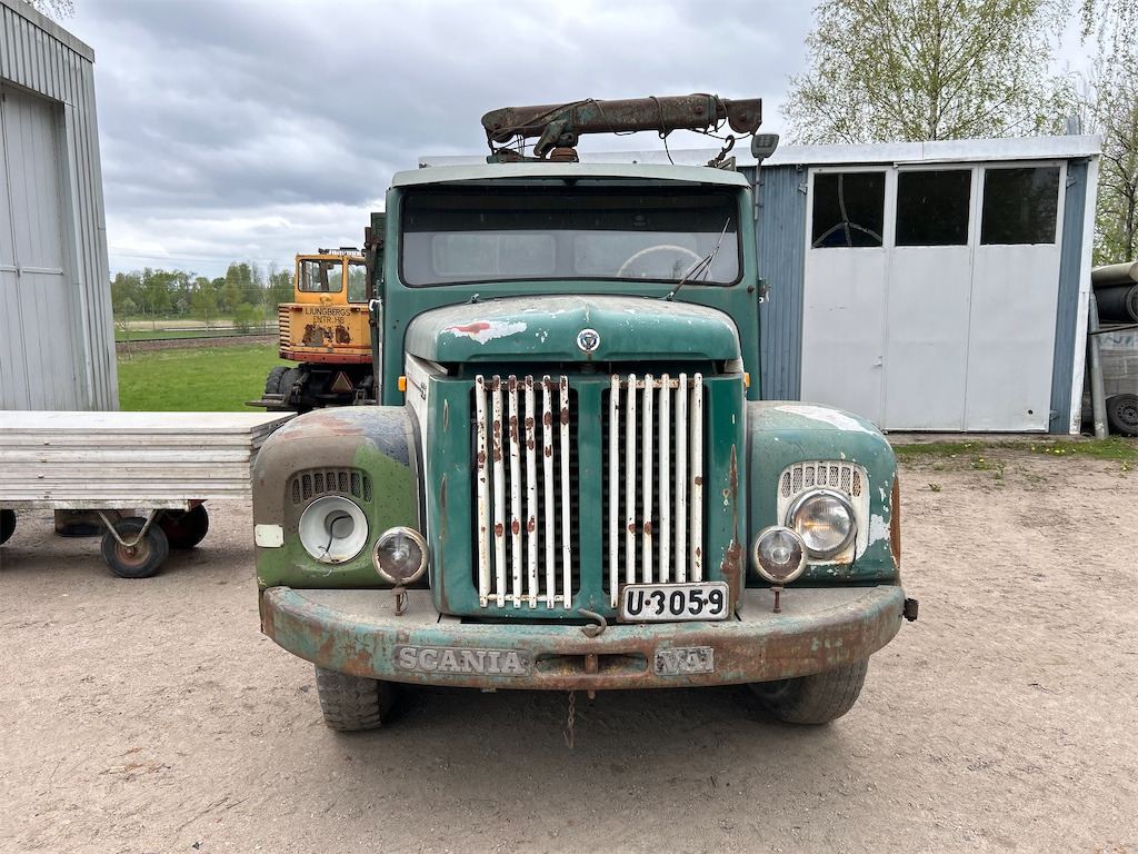 Scania Vabis L56 - Pritsche LKW, Autokran: das Bild 2 Scania Vabis L56 - Pritsche LKW, Autokran: das Bild 2