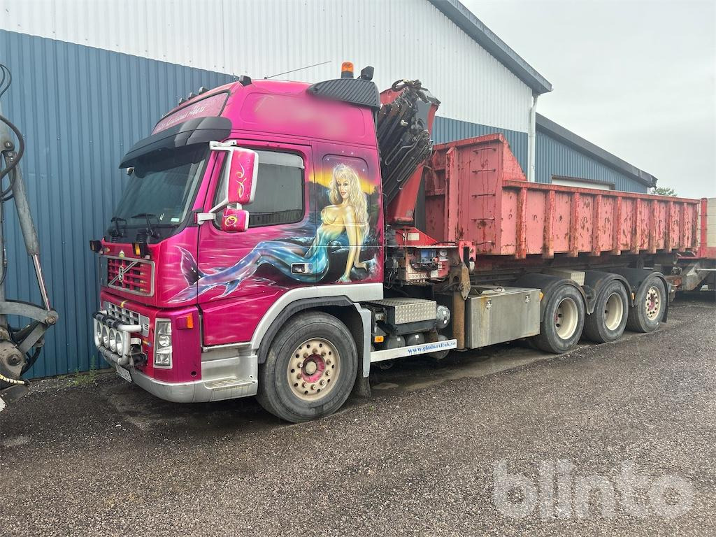 VOLVO FM12-43 8X4 - Abrollkipper, Autokran: das Bild 1 VOLVO FM12-43 8X4 - Abrollkipper, Autokran: das Bild 1