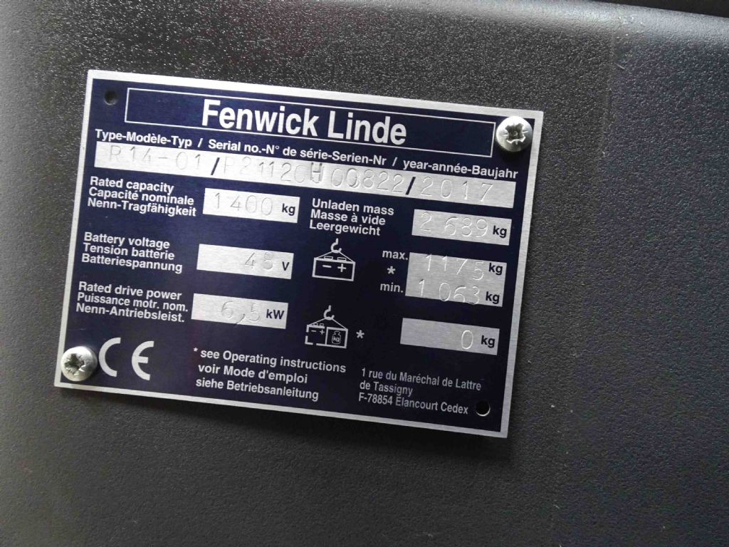 Linde R14-01 - Schubmaststapler: das Bild 5 Linde R14-01 - Schubmaststapler: das Bild 5