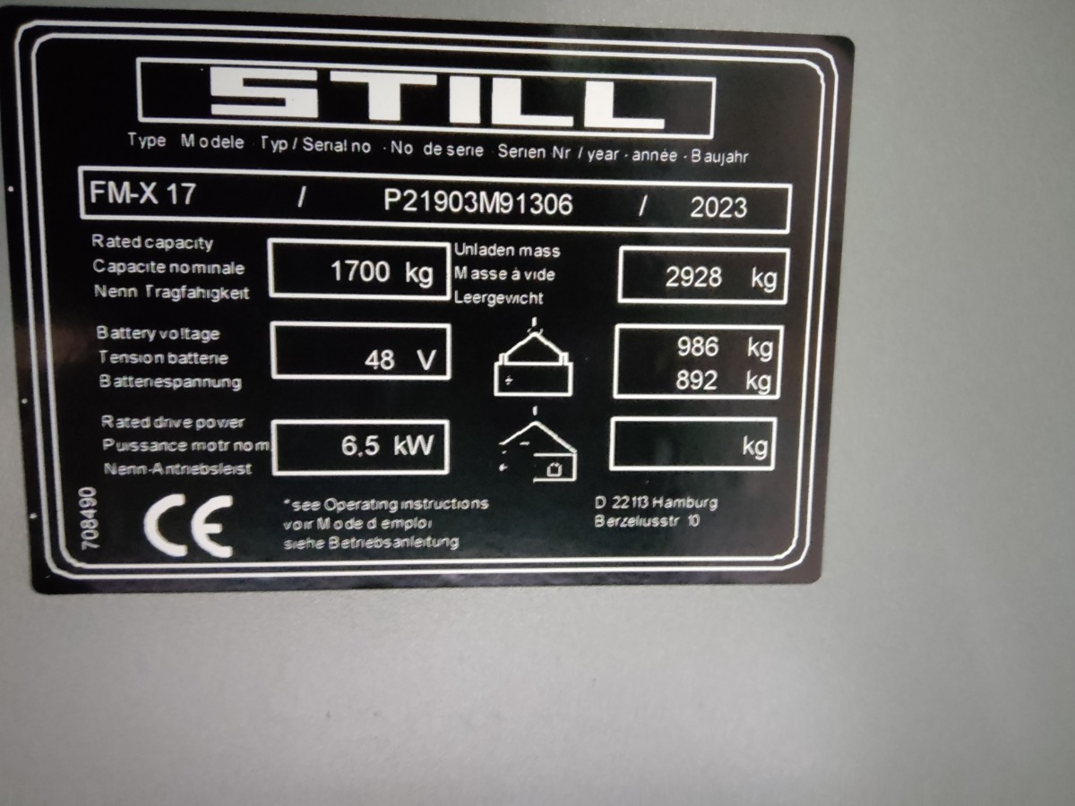 Still FM-X17 - Schubmaststapler: das Bild 5 Still FM-X17 - Schubmaststapler: das Bild 5