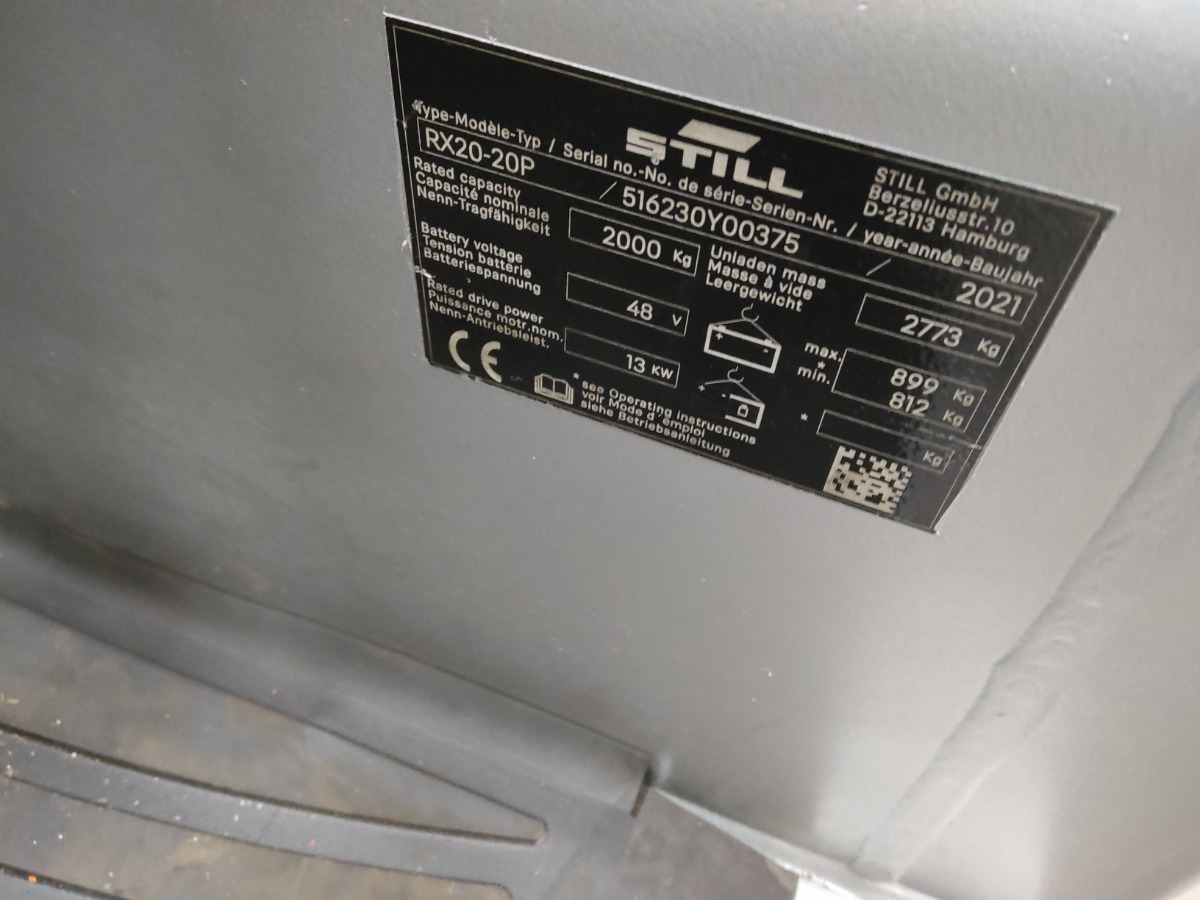 Still RX20-20P/LIION - Elektrostapler: das Bild 5 Still RX20-20P/LIION - Elektrostapler: das Bild 5