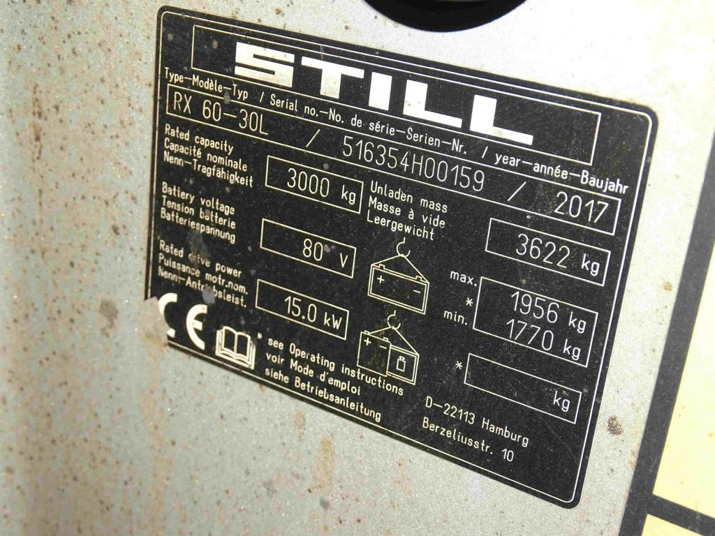 Still RX60-30L - Elektrostapler: das Bild 5 Still RX60-30L - Elektrostapler: das Bild 5
