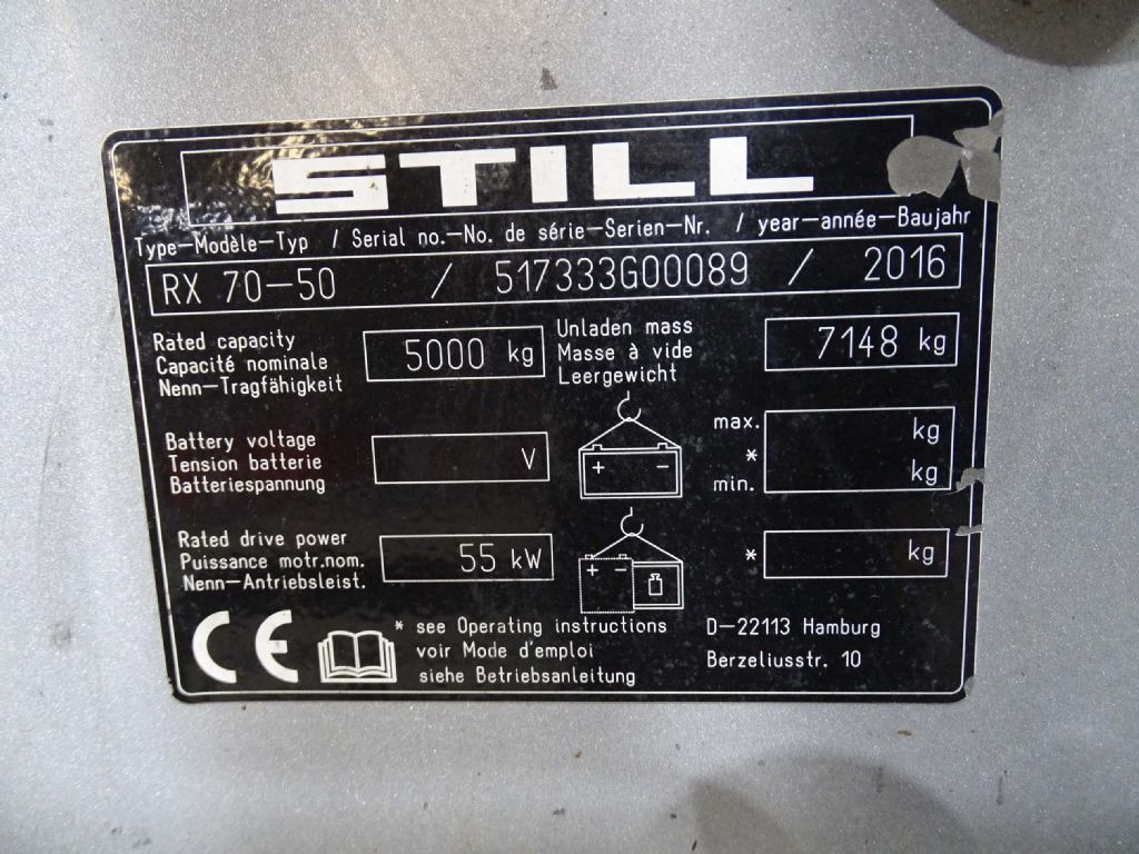 Still RX70-50 - Dieselstapler: das Bild 2 Still RX70-50 - Dieselstapler: das Bild 2