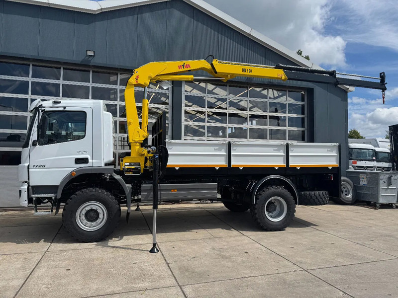 Mercedes-Benz Atego Atego 1725 4x4 Flatbed with Hyva HB120 Crane - Autokran: das Bild 1 Mercedes-Benz Atego Atego 1725 4x4 Flatbed with Hyva HB120 Crane - Autokran: das Bild 1